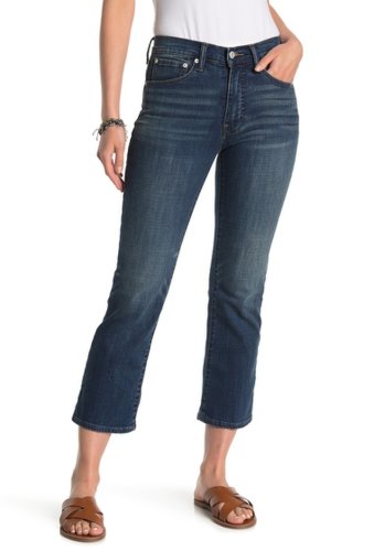 Imbracaminte femei lucky brand bridgette cropped mini bootcut jeans cosmo
