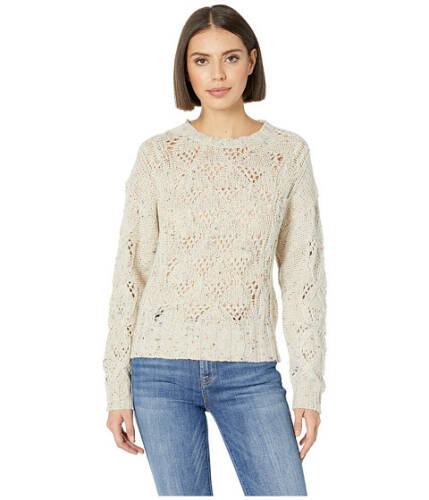Imbracaminte femei lucky brand donegal pullover sweater natural multi