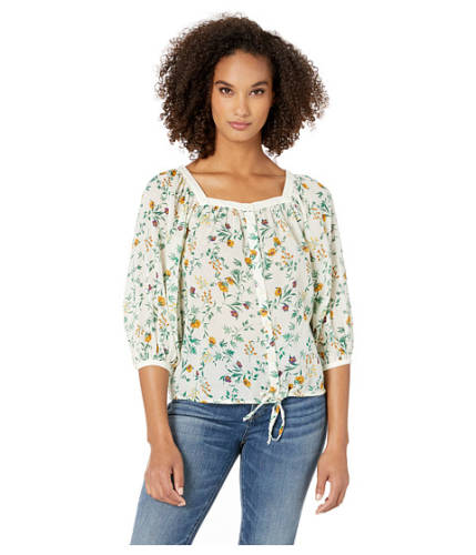 Imbracaminte femei lucky brand printed banded top multi