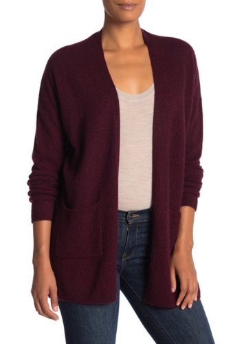 Imbracaminte femei m magaschoni open front cashmere cardigan red wine h