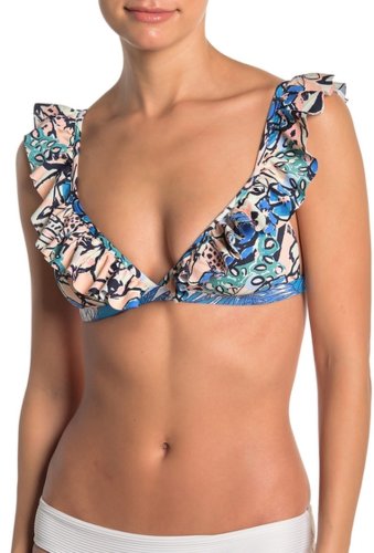 Imbracaminte femei maaji oliveira frills reversible bikini top multicolor