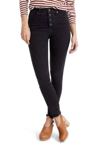 Imbracaminte femei madewell 10 exposed button fly high rise skinny jean berkeley wash