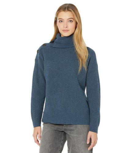 Imbracaminte femei madewell button-shoulder turtleneck sweater heather twilight