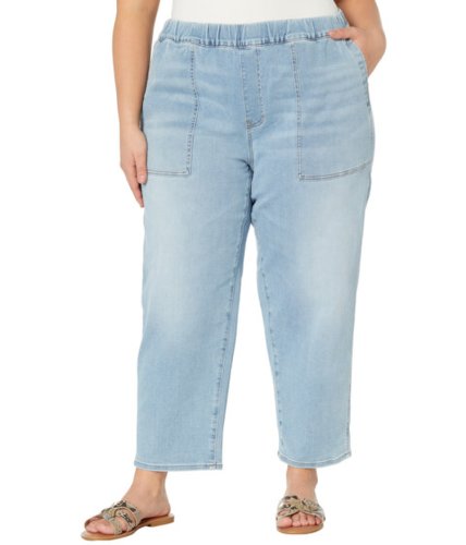 Imbracaminte femei madewell plus pull-on relaxed jeans in bellview wash bellview wash