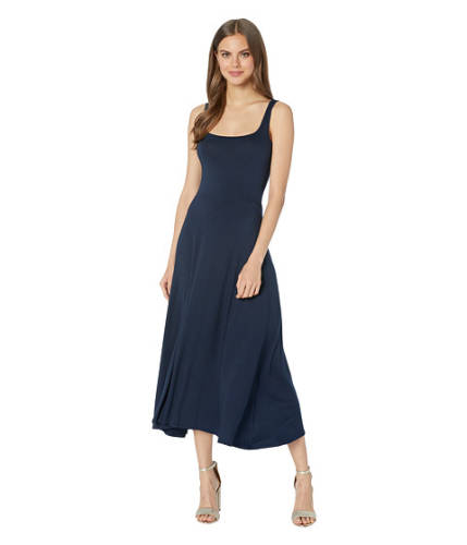Imbracaminte femei michael stars luxe jersey willow fit amp flare midi dress admiral