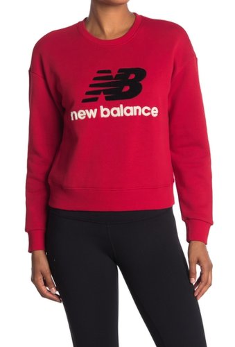 Imbracaminte femei new balance logo patch stadium crew neck sweatshirt rep