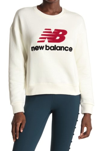 Imbracaminte femei new balance logo patch stadium crew neck sweatshirt sst