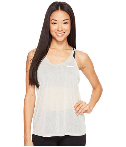 Imbracaminte femei nike dri-fittrade cool breeze strappy running tank top pale greyreflective silver