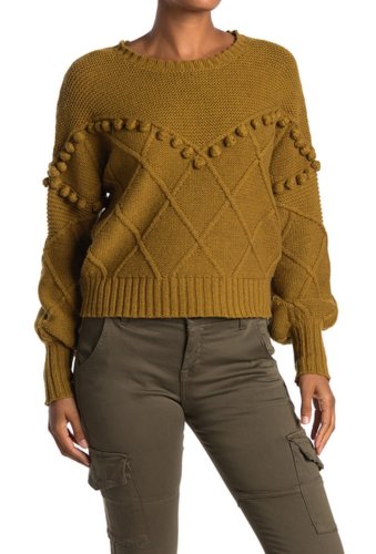 Imbracaminte femei nsf clothing kaaya mixed stitch sweater ochre