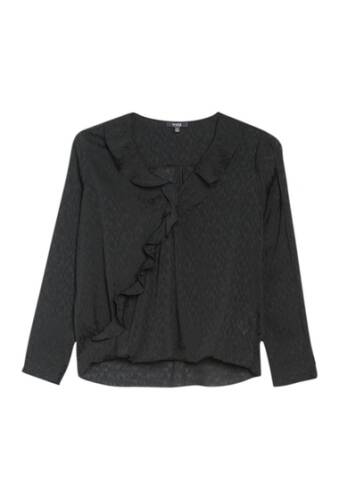 Imbracaminte femei nydj flounce crossover blouse black