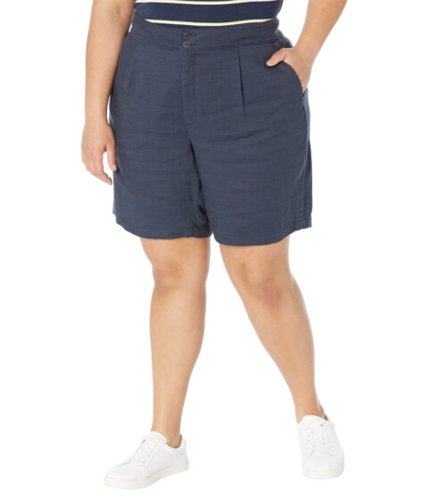 Imbracaminte femei nydj plus size modern bermuda shorts oxford navy