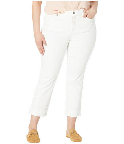 Imbracaminte femei nydj plus size plus size marilyn straight ankle clean cuff in optic white optic white