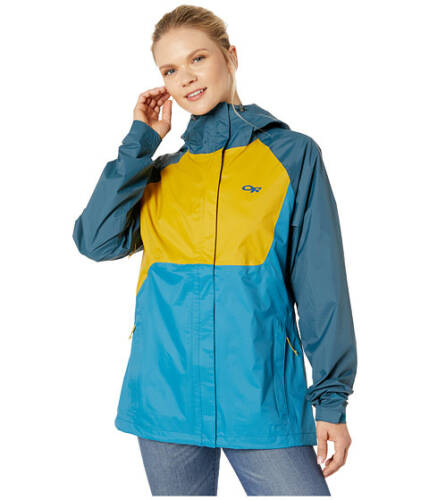 Imbracaminte femei outdoor research apollo jacket celestial blueprussian blueturmeric