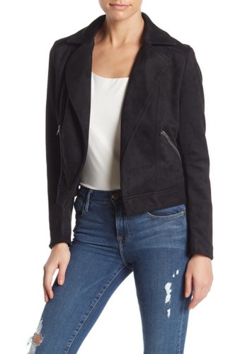 Imbracaminte femei philosophy apparel faux suede jacket black