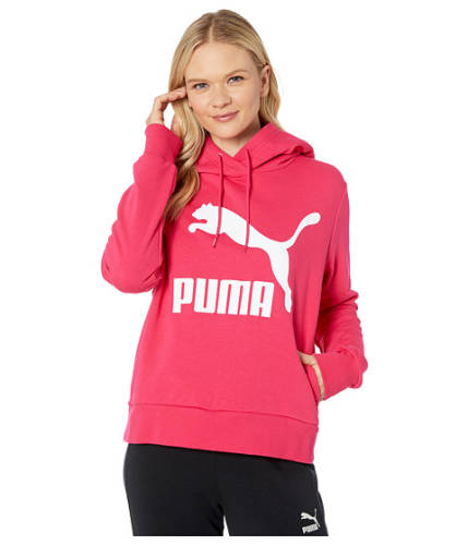 Imbracaminte femei puma classics logo hoodie bright rose