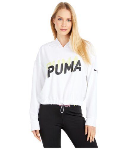 Imbracaminte femei puma modern sports hoodie puma whitesunny lime
