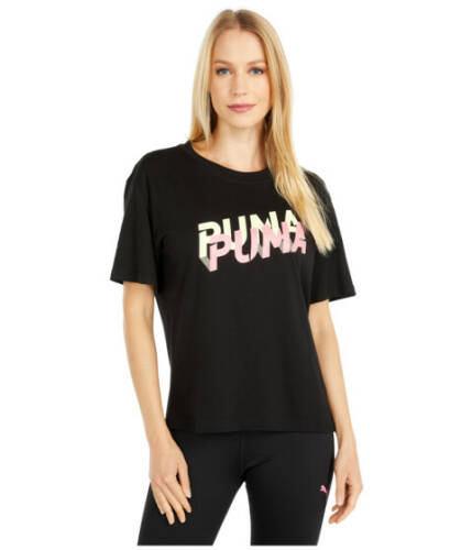 Imbracaminte femei puma modern sports logo tee puma blacksunny lime