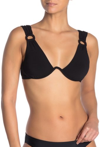 Imbracaminte femei robin piccone kate plunge bikini top black