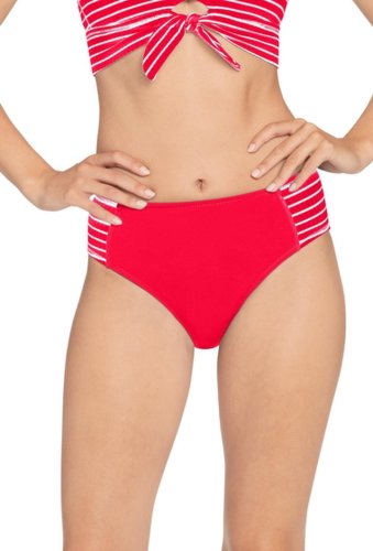 Imbracaminte femei robin piccone sailor high waist bikini bottoms fiery redwhite