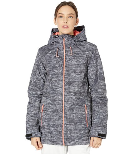 Imbracaminte femei roxy valley hoodie snow jacket true black surface print