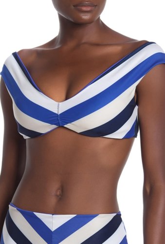 Imbracaminte femei saha swimwear aurora top marine stripesklein blue