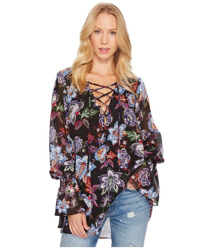 Imbracaminte femei show me your mumu perveen pirate lace-up tunic city nights glimmer