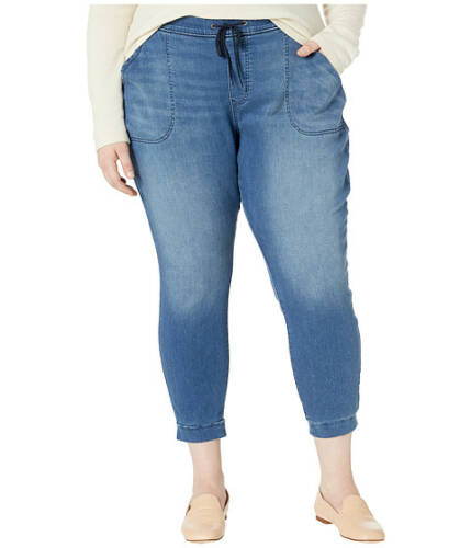 Imbracaminte femei signature by levi strauss co gold label plus size mid-rise skinny pull-on joggers paradise bay