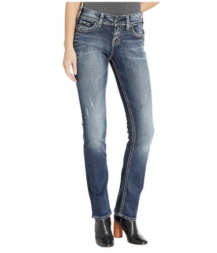 Imbracaminte femei silver jeans co suki mid-rise well defined curve mid straight jeans in indigo l93413sdi349 indigo