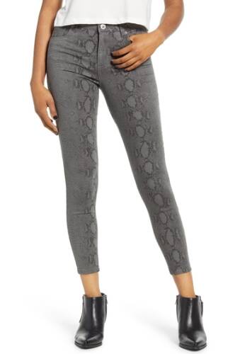 Imbracaminte femei sts blue ellie snake print high rise ankle skinny jeans grey