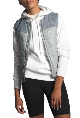 Imbracaminte femei the north face pardee quilted insulated vest tin grey m