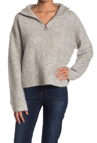 Imbracaminte femei thread and supply pretty thoughts fleece sweater light heather grey