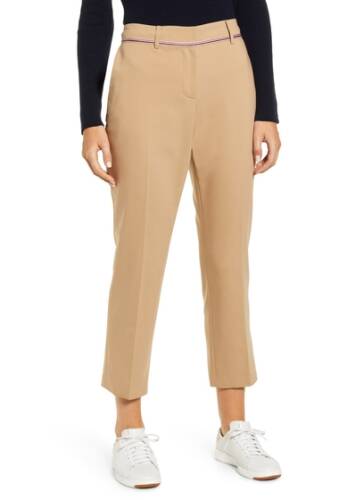 Imbracaminte femei tommy hilfiger compact standford pants tannin