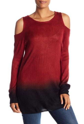 Imbracaminte femei vince camuto cold shoulder ombre sweater russet red