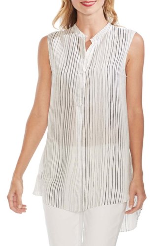 Imbracaminte femei vince camuto delicate strands henley tunic new ivory
