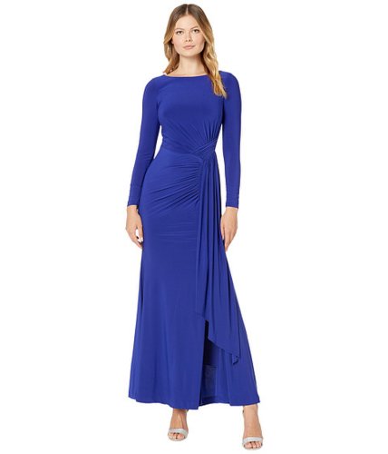 Imbracaminte femei vince camuto long sleeve gown with drape front cobalt