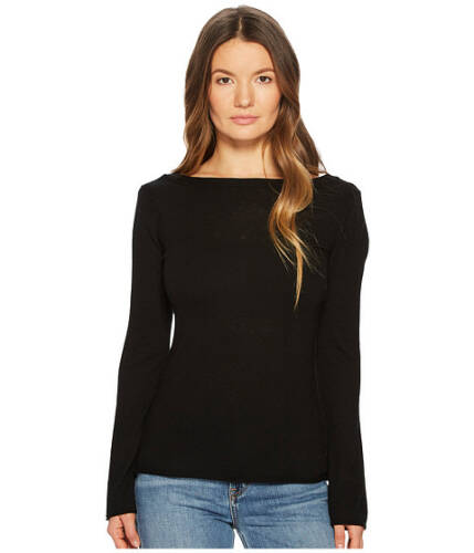 Imbracaminte femei vince fitted back v-neck top black