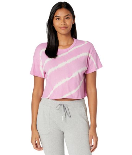 Imbracaminte femei year of ours cropped tee pink tie-dye