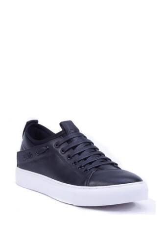 Incaltaminte barbati french connection normandy leather sneaker black
