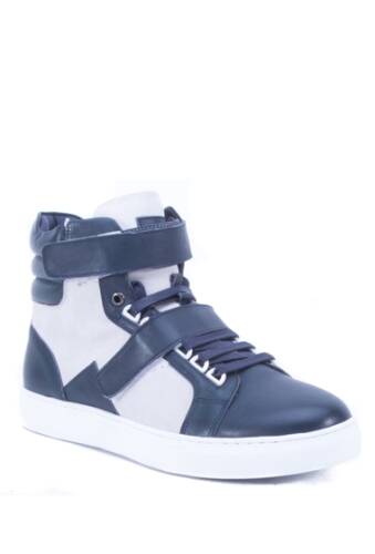 Incaltaminte barbati french connection orsay leather high top sneaker navy