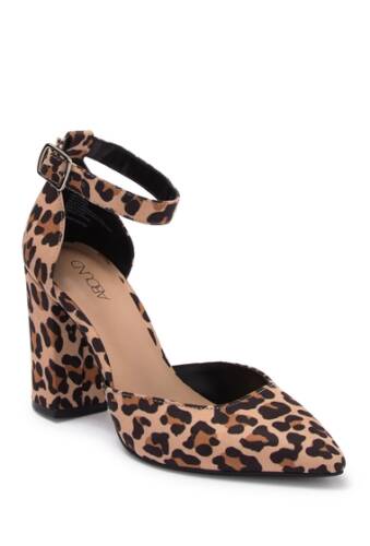 Incaltaminte femei abound stella block heel pump leopard print faux suede