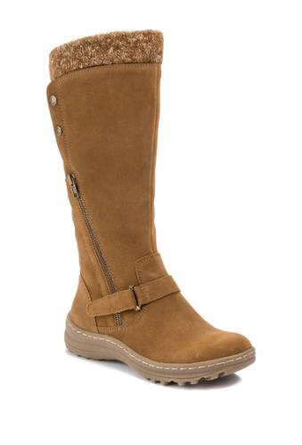 Incaltaminte femei baretraps adele tall water resistant faux shearling boot whiskey