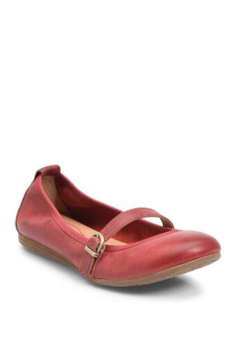 Incaltaminte femei born curlew mary jane leather flat red