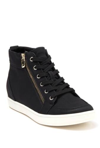 Incaltaminte femei call it spring uleavia wedge sneaker black mix mat synthe