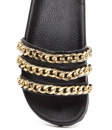 Cheap&chic Incaltaminte femei cheapchic chain chain chain platform slide sandals black