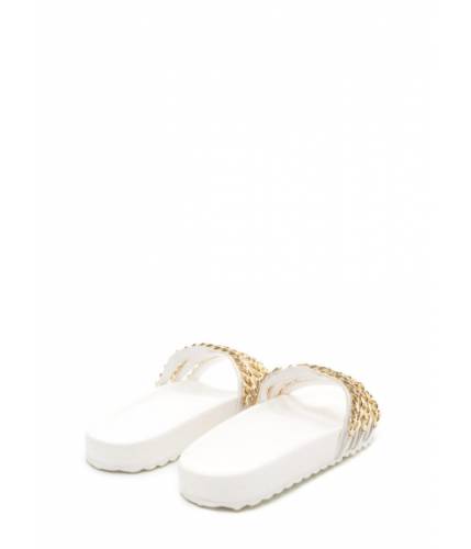 Cheap&chic Incaltaminte femei cheapchic chain chain chain platform slide sandals white