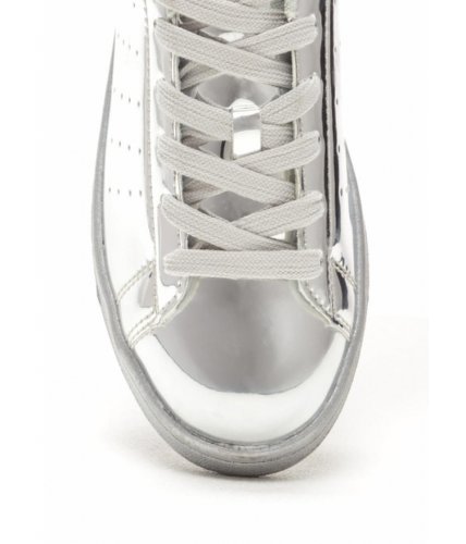 Incaltaminte femei cheapchic sole seeker metallic sneakers silver