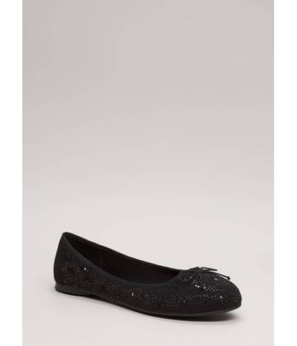 Cheap&chic Incaltaminte femei cheapchic twinkle bows jeweled ballet flats black