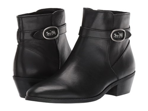 Incaltaminte femei coach dylan horse and carriage bootie black leather