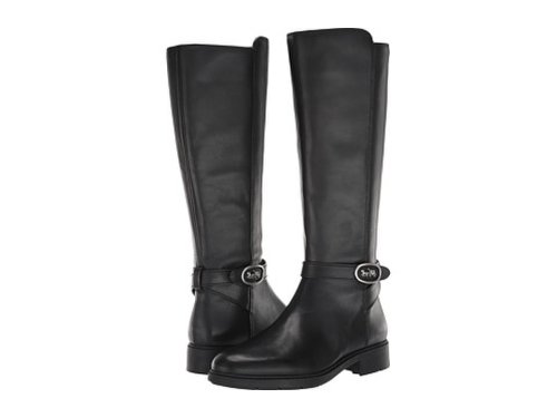 Incaltaminte femei coach ruby horse and carriage boot with extended calf black leather