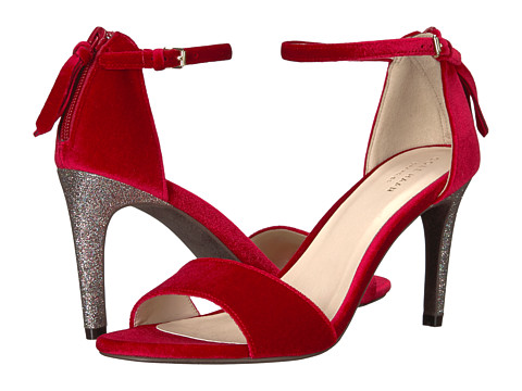 Incaltaminte femei cole haan clara grand sandal 85mm red velvetglitter